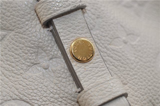 Auth Louis Vuitton Monogram Empreinte Citadine PM Tote Bag M40554 Ivory 0494E