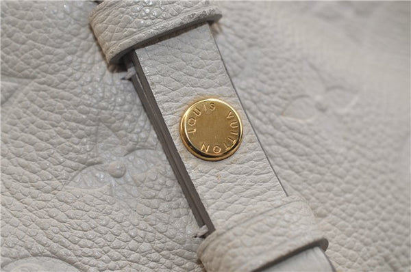 Auth Louis Vuitton Monogram Empreinte Citadine PM Tote Bag M40554 Ivory 0494E