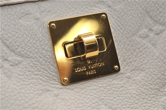 Auth Louis Vuitton Monogram Empreinte Citadine PM Tote Bag M40554 Ivory 0494E