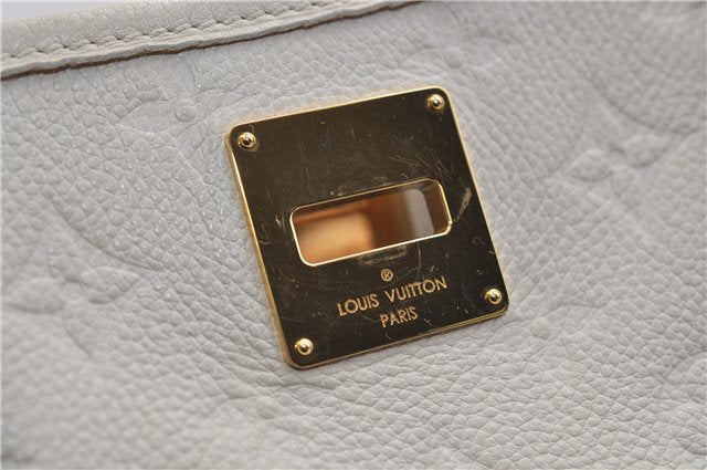 Auth Louis Vuitton Monogram Empreinte Citadine PM Tote Bag M40554 Ivory 0494E
