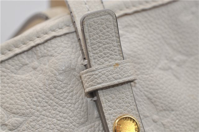 Auth Louis Vuitton Monogram Empreinte Citadine PM Tote Bag M40554 Ivory 0494E