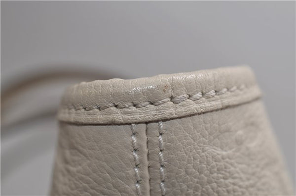 Auth Louis Vuitton Monogram Empreinte Citadine PM Tote Bag M40554 Ivory 0494E