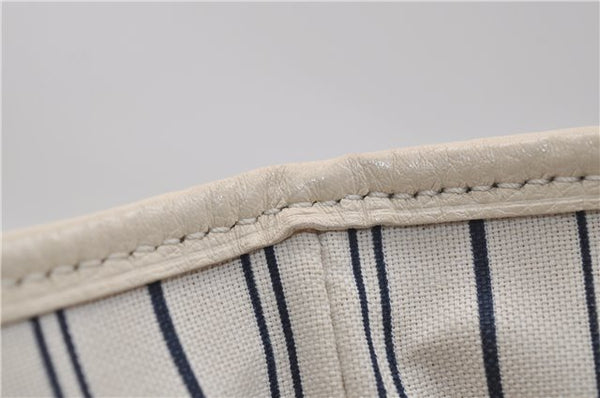 Auth Louis Vuitton Monogram Empreinte Citadine PM Tote Bag M40554 Ivory 0494E