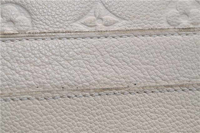 Auth Louis Vuitton Monogram Empreinte Citadine PM Tote Bag M40554 Ivory 0494E