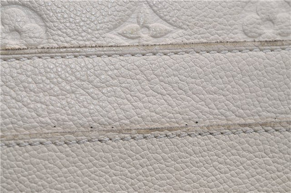 Auth Louis Vuitton Monogram Empreinte Citadine PM Tote Bag M40554 Ivory 0494E
