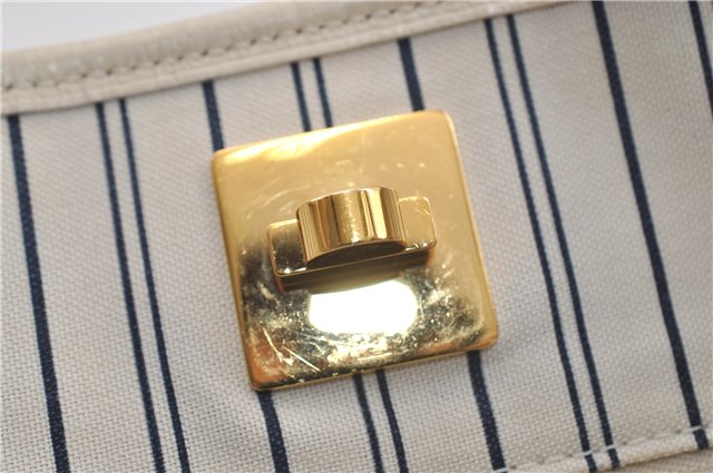 Auth Louis Vuitton Monogram Empreinte Citadine PM Tote Bag M40554 Ivory 0494E