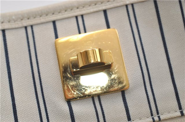 Auth Louis Vuitton Monogram Empreinte Citadine PM Tote Bag M40554 Ivory 0494E