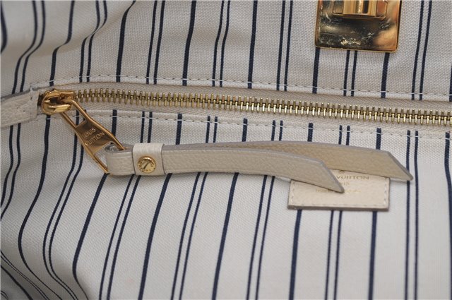 Auth Louis Vuitton Monogram Empreinte Citadine PM Tote Bag M40554 Ivory 0494E