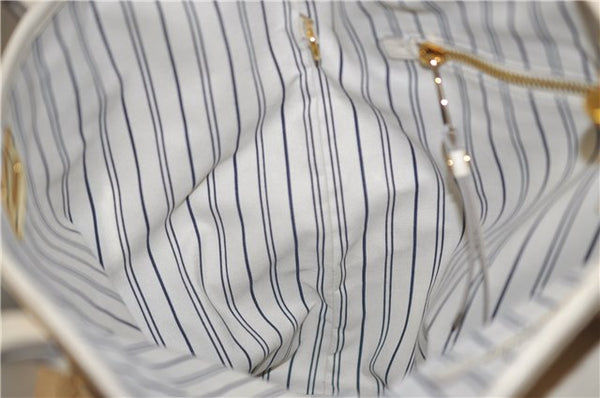 Auth Louis Vuitton Monogram Empreinte Citadine PM Tote Bag M40554 Ivory 0494E