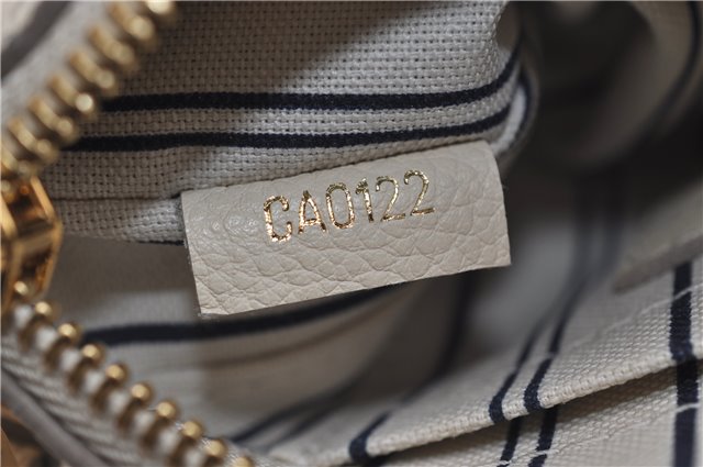 Auth Louis Vuitton Monogram Empreinte Citadine PM Tote Bag M40554 Ivory 0494E