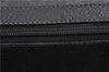 Authentic GUCCI Web Sherry Line Hand Boston Bag GG PVC Leather Black 0495D