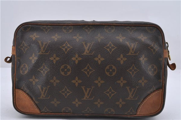 Authentic Louis Vuitton Monogram Compiegne 28 Clutch Hand Bag M51845 LV 0496D