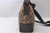 Authentic GUCCI Shoulder Cross Body Bag GG Canvas Leather 114273 Brown 0497D