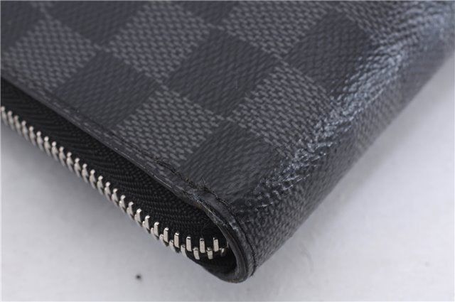 Auth Louis Vuitton Damier Graphite Pochette Jours GM N64437 Document Case 0501E