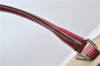 Authentic PRADA Canvas Leather Shoulder Hand Bag Beige Red 0502E