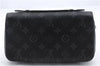 Authentic Louis Vuitton Monogram Eclipse Zippy XL Wallet M61698 LV 0503D