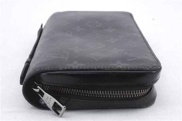 Authentic Louis Vuitton Monogram Eclipse Zippy XL Wallet M61698 LV 0503D