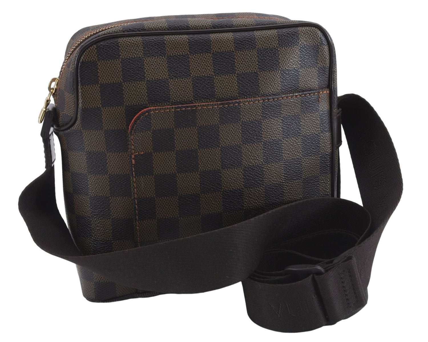 Authentic Louis Vuitton Damier Olav PM Shoulder Cross Body Bag N41442 LV 0503E