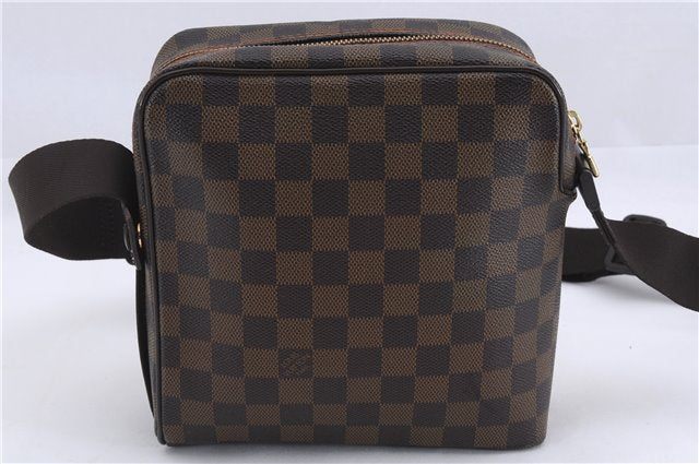 Authentic Louis Vuitton Damier Olav PM Shoulder Cross Body Bag N41442 LV 0503E