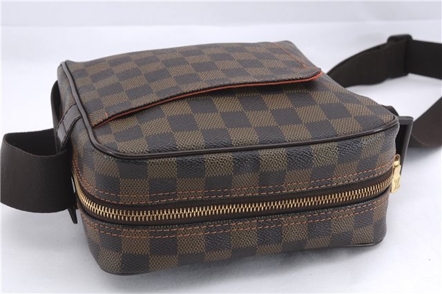Authentic Louis Vuitton Damier Olav PM Shoulder Cross Body Bag N41442 LV 0503E