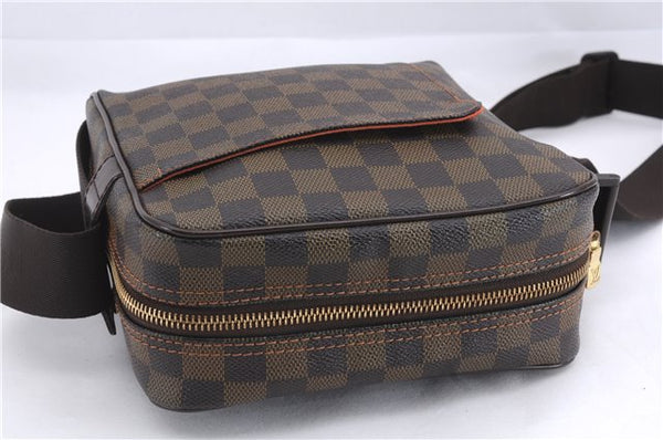 Authentic Louis Vuitton Damier Olav PM Shoulder Cross Body Bag N41442 LV 0503E
