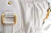 Authentic PRADA Nappa Gaufre 2Way Shoulder Hand Bag Leather BN1336 White 0504B