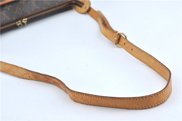 Auth Louis Vuitton Monogram Popincourt Long Shoulder Cross Bag M40008 LV 0504C