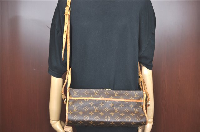 Auth Louis Vuitton Monogram Popincourt Long Shoulder Cross Bag M40008 LV 0504C