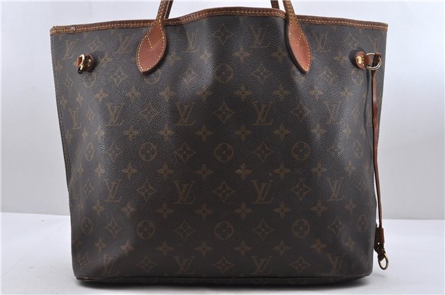 Authentic Louis Vuitton Monogram Neverfull MM Tote Bag M40156 LV 0508D