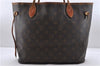 Authentic Louis Vuitton Monogram Neverfull MM Tote Bag M40156 LV 0508D