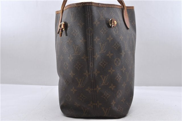 Authentic Louis Vuitton Monogram Neverfull MM Tote Bag M40156 LV 0508D