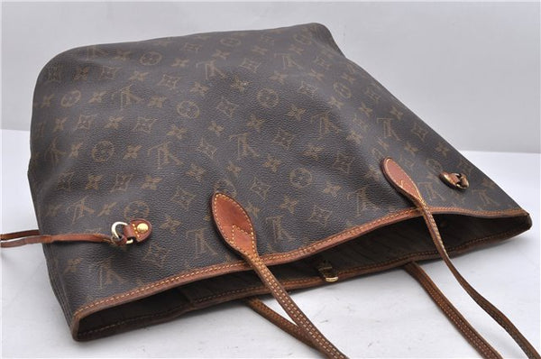 Authentic Louis Vuitton Monogram Neverfull MM Tote Bag M40156 LV 0508D