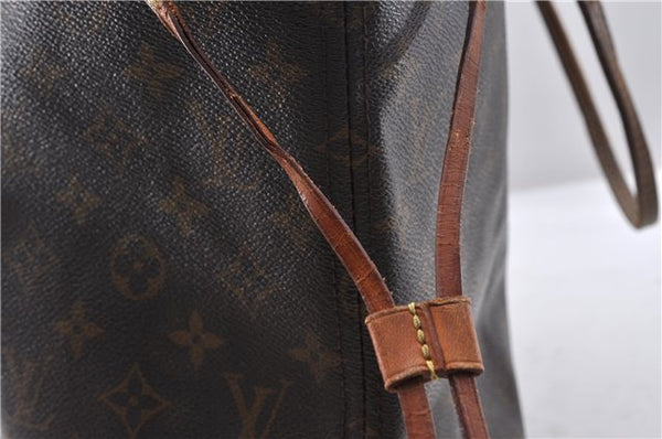 Authentic Louis Vuitton Monogram Neverfull MM Tote Bag M40156 LV 0508D