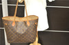 Authentic Louis Vuitton Monogram Neverfull MM Tote Bag M40156 LV 0508D