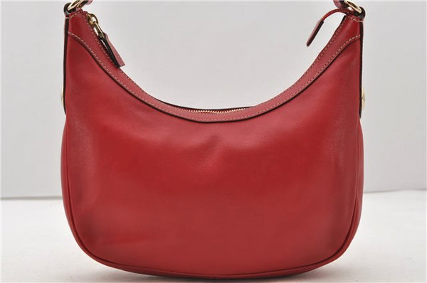 Authentic GUCCI Shoulder Hand Bag Purse Leather 154395 Red 0511D