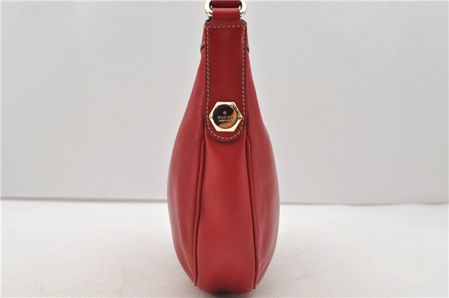 Authentic GUCCI Shoulder Hand Bag Purse Leather 154395 Red 0511D