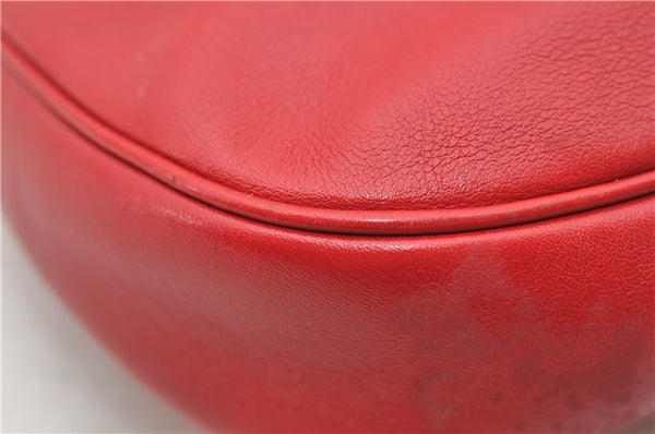 Authentic GUCCI Shoulder Hand Bag Purse Leather 154395 Red 0511D