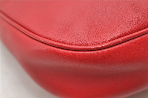 Authentic GUCCI Shoulder Hand Bag Purse Leather 154395 Red 0511D