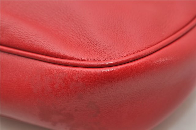 Authentic GUCCI Shoulder Hand Bag Purse Leather 154395 Red 0511D