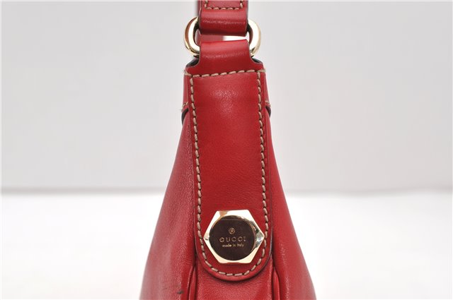 Authentic GUCCI Shoulder Hand Bag Purse Leather 154395 Red 0511D