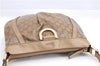 Authentic GUCCI GG Crystal Abbey Shoulder Cross Body Bag PVC Leather Gold 0511E