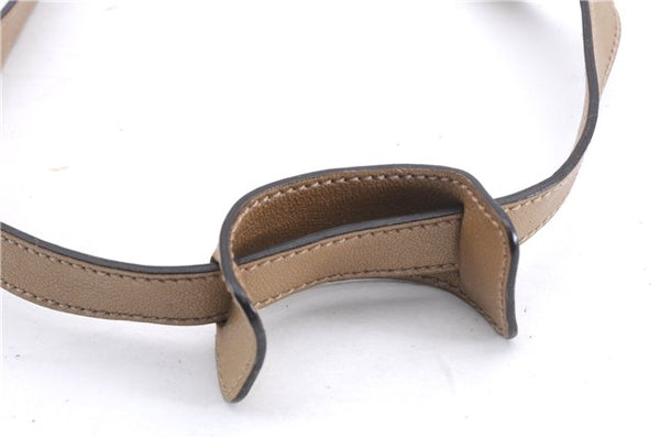 Authentic GUCCI GG Crystal Abbey Shoulder Cross Body Bag PVC Leather Gold 0511E