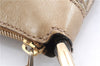 Authentic GUCCI GG Crystal Abbey Shoulder Cross Body Bag PVC Leather Gold 0511E