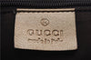 Authentic GUCCI GG Crystal Abbey Shoulder Cross Body Bag PVC Leather Gold 0511E