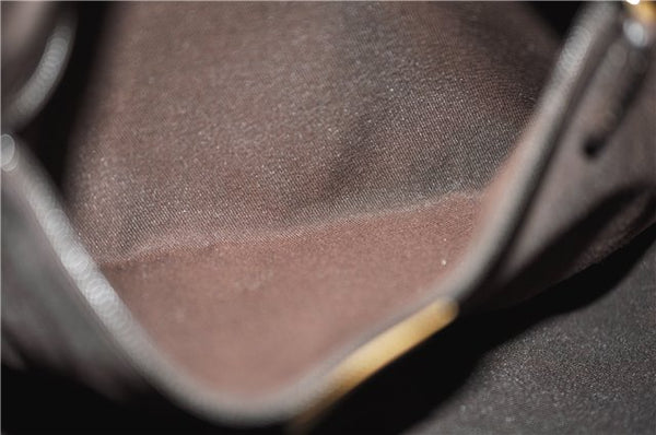 Authentic GUCCI GG Crystal Abbey Shoulder Cross Body Bag PVC Leather Gold 0511E