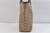 Authentic GUCCI Shoulder Tote Bag GG Canvas Leather 31243 Brown 0515D