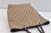 Authentic GUCCI Shoulder Tote Bag GG Canvas Leather 31243 Brown 0515D