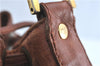 Authentic MCM Visetos Leather Vintage Shoulder Cross Body Bag Purse Brown 0520B