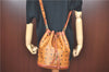 Authentic MCM Visetos Leather Vintage Shoulder Cross Body Bag Purse Brown 0520B