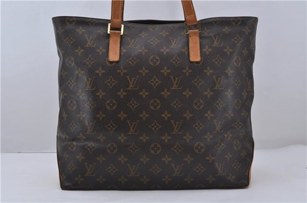 Authentic Louis Vuitton Monogram Cabas Mezzo Tote Bag M51151 LV Junk 0520D